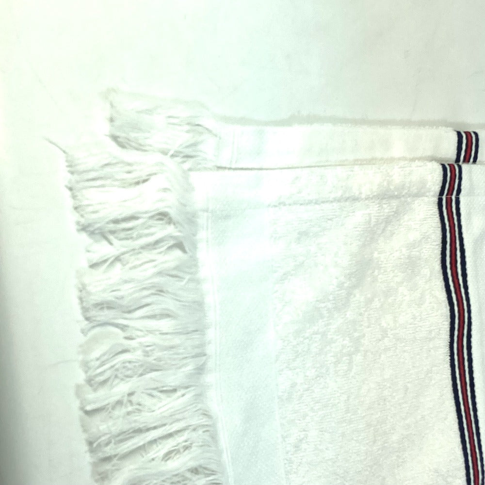 CHANEL towel cotton white 16S CC COCO Mark fringe airlines AIRLINES Women Used Authentic