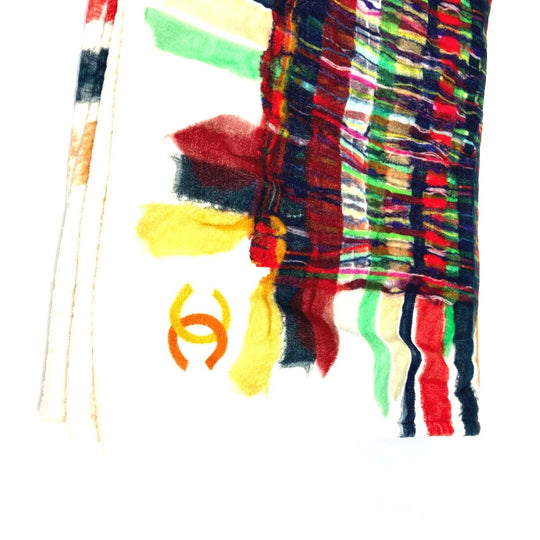 CHANEL towel cotton multicolor 16C Overall handle Women Used Authentic