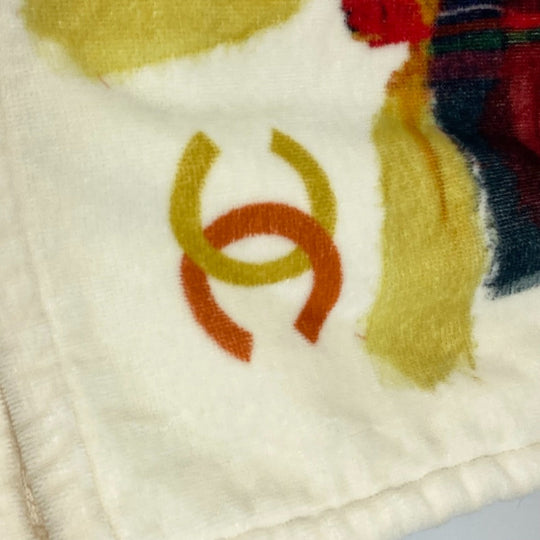 CHANEL towel cotton multicolor 16C Overall handle Women Used Authentic