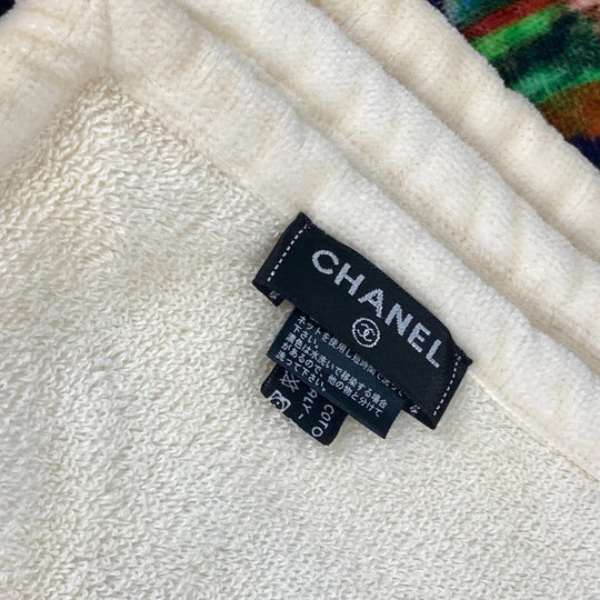 CHANEL towel cotton multicolor 16C Overall handle Women Used Authentic