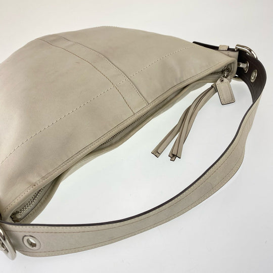 COACH Shoulder Bag D05S-8A03 leather white