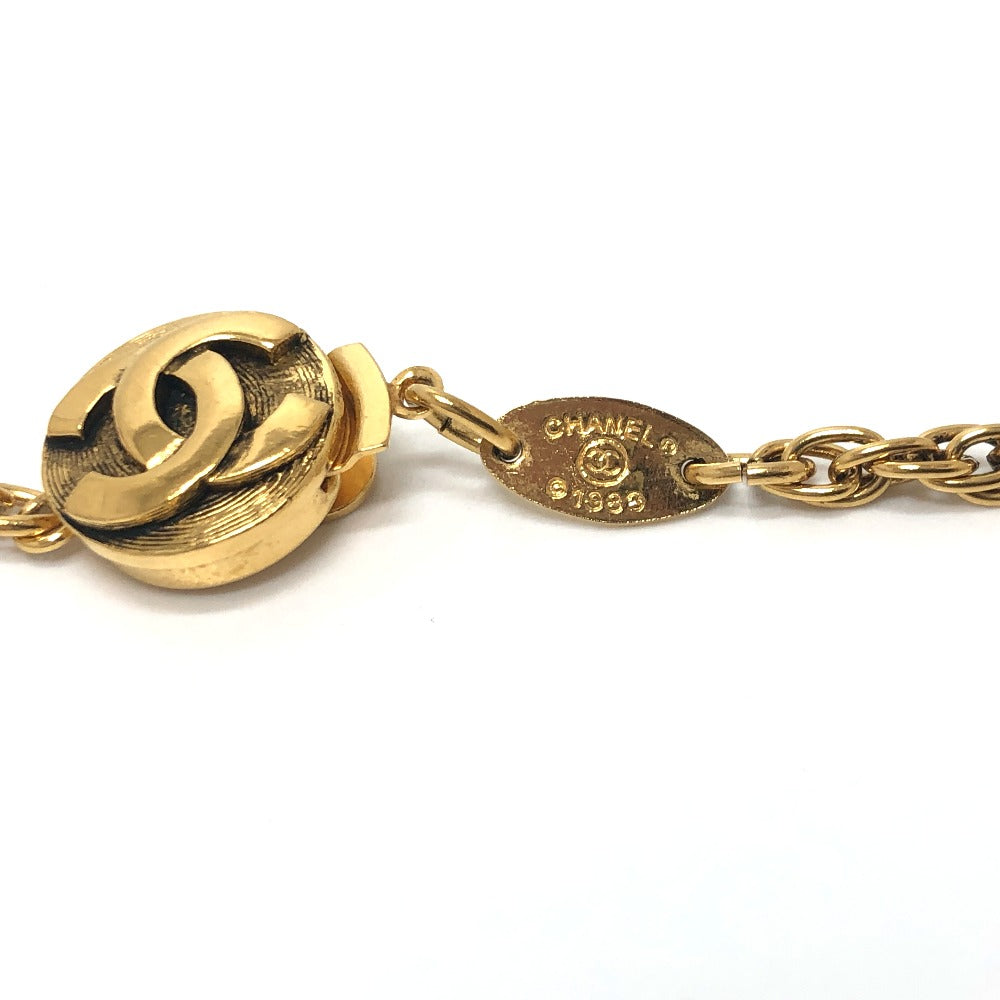 CHANEL Necklace metal gold Clover