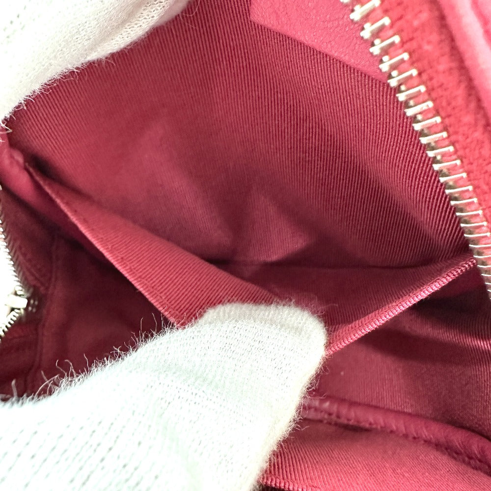 CHANEL Shoulder Bag lambskin beige COCO Mark round Women Used Authentic