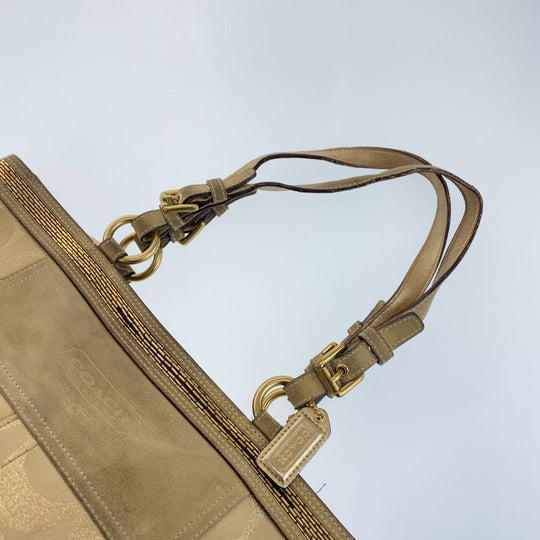 COACH Tote Bag F06J-10390 canvas beige Signature