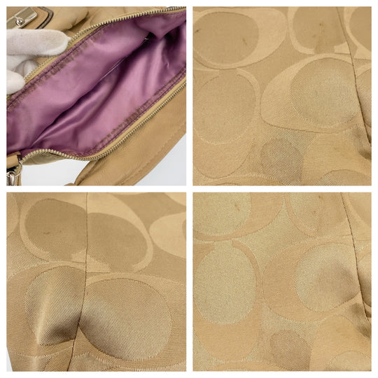 COACH Shoulder Bag F1068-14904 leather Brown Signature