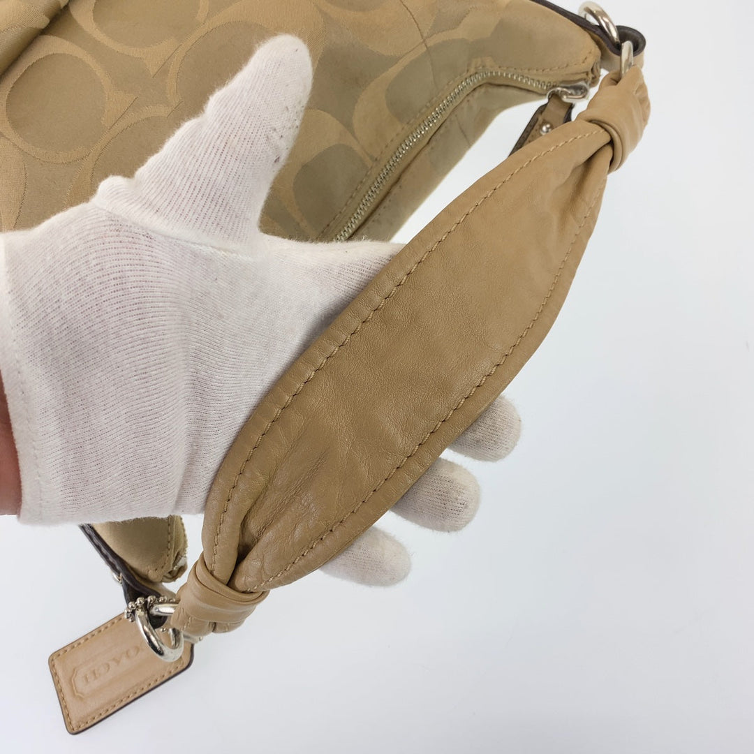 COACH Shoulder Bag F1068-14904 leather Brown Signature