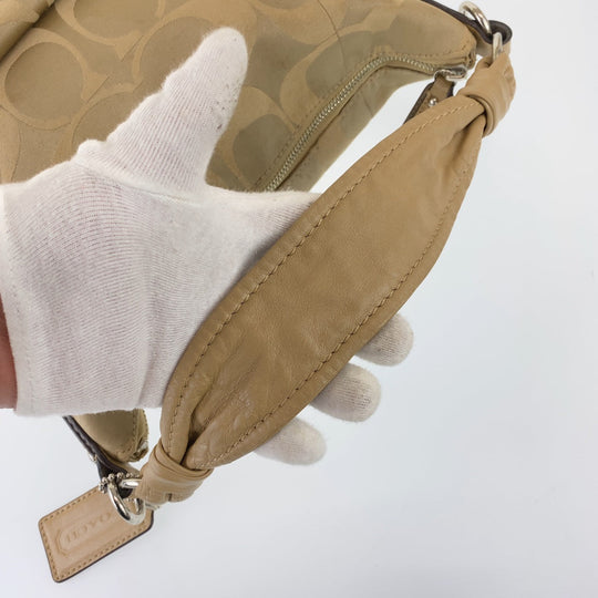 COACH Shoulder Bag F1068-14904 leather Brown Signature