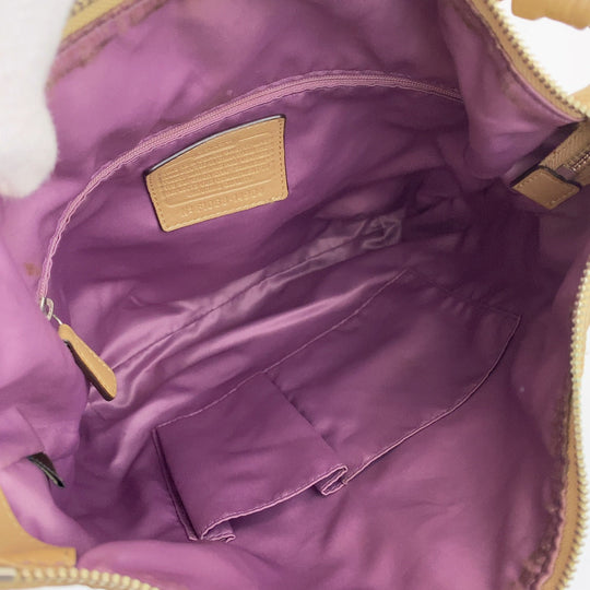 COACH Shoulder Bag F1068-14904 leather Brown Signature