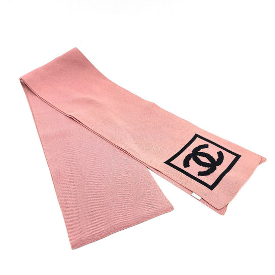 CHANEL Stall cotton pink Sports CC COCO Mark logo Women Used Authentic