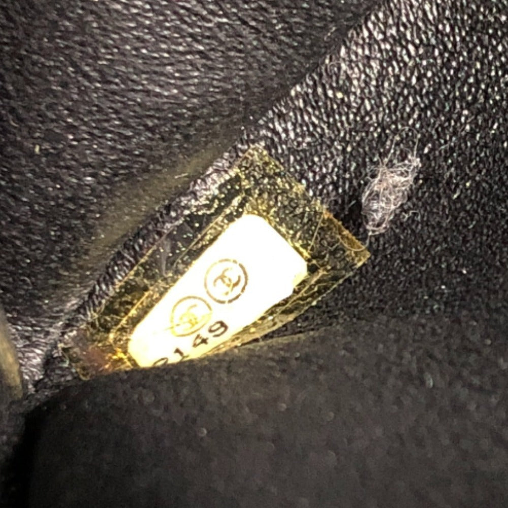 CHANEL Shoulder Bag tweed black COCO Mark