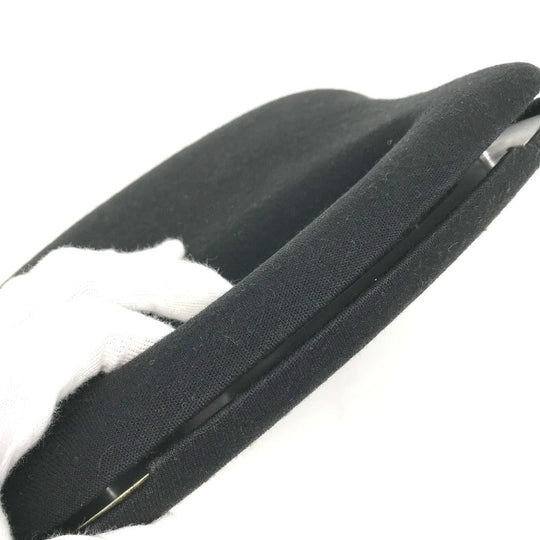 CHANEL Handbag wool black Chain Shoulder Bag bag Hip bag Women Secondhand Authentic