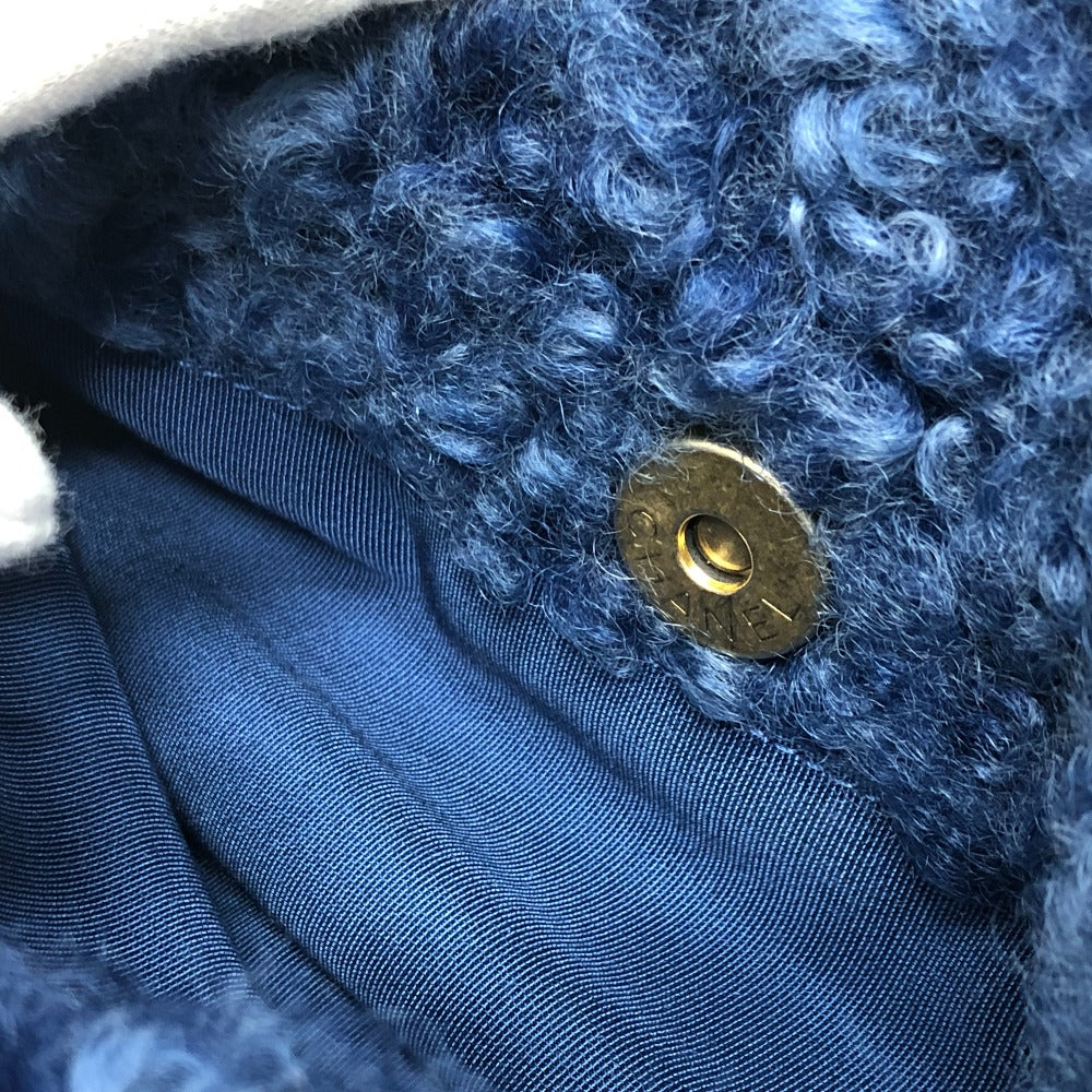 CHANEL Shoulder Bag Mouton blue Mouton Matelasse CHANEL19