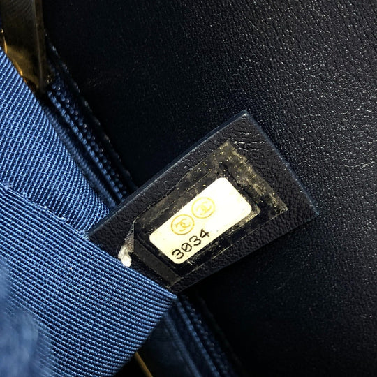 CHANEL Shoulder Bag Mouton blue Mouton Matelasse CHANEL19