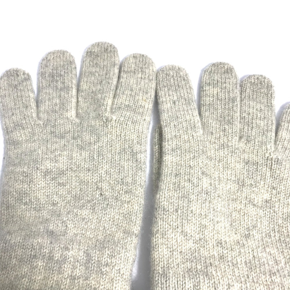 CHANEL gloves cashmere Beige type CC COCO Mark Women Used Authentic