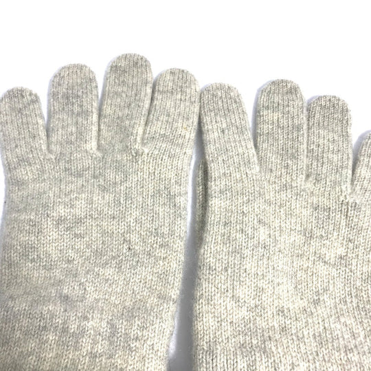 CHANEL gloves cashmere Beige type CC COCO Mark Women Used Authentic
