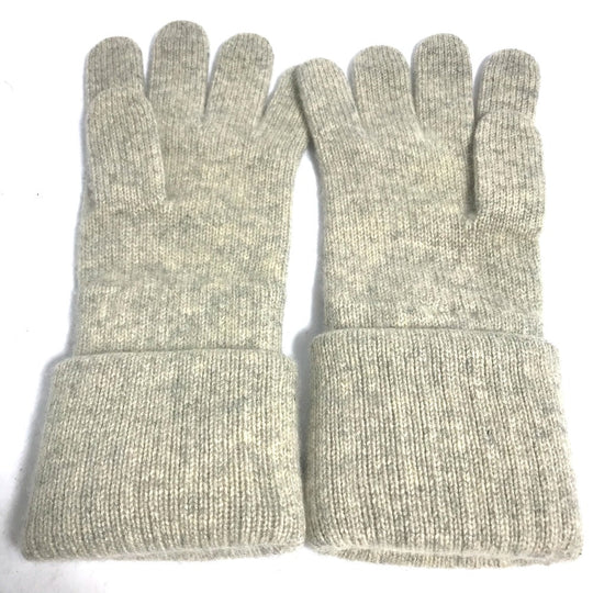 CHANEL gloves cashmere Beige type CC COCO Mark Women Used Authentic
