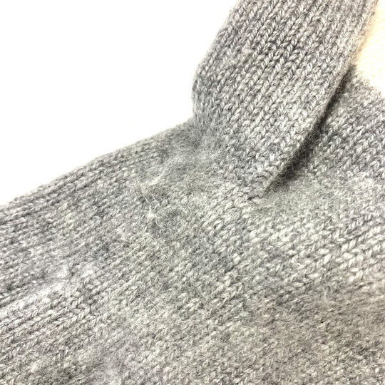 CHANEL gloves cashmere gray Sports CC COCO Mark Women Used Authentic