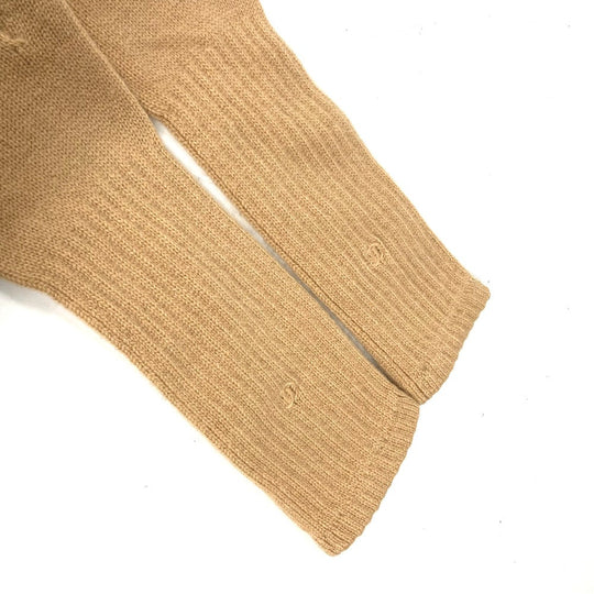 CHANEL gloves cashmere beige CC COCO Mark Women Used Authentic