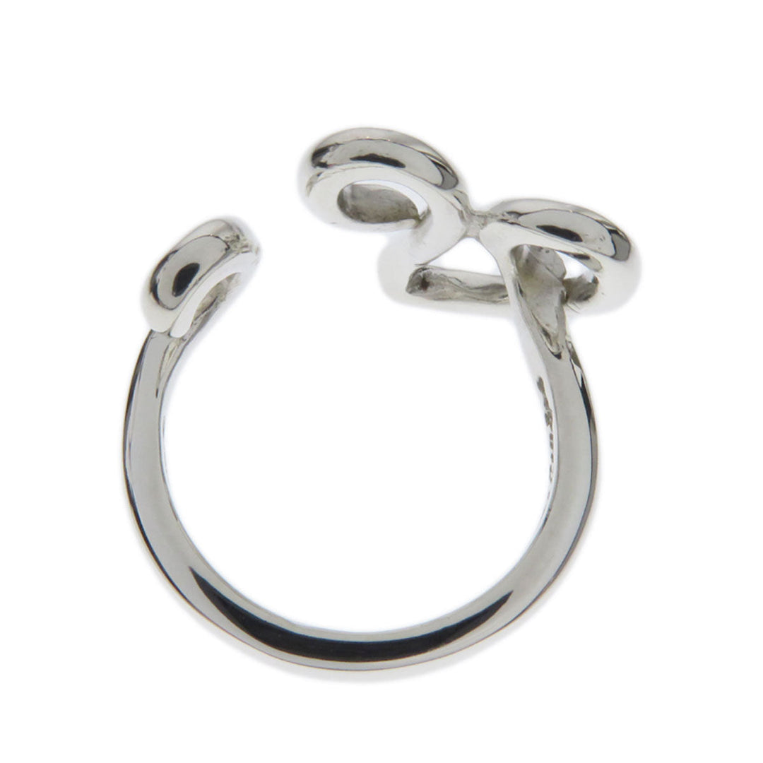 TIFFANY&Co. Ring SV Silver Initial V Women Used Authentic