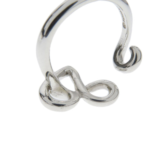 TIFFANY&Co. Ring SV Silver Initial V Women Used Authentic