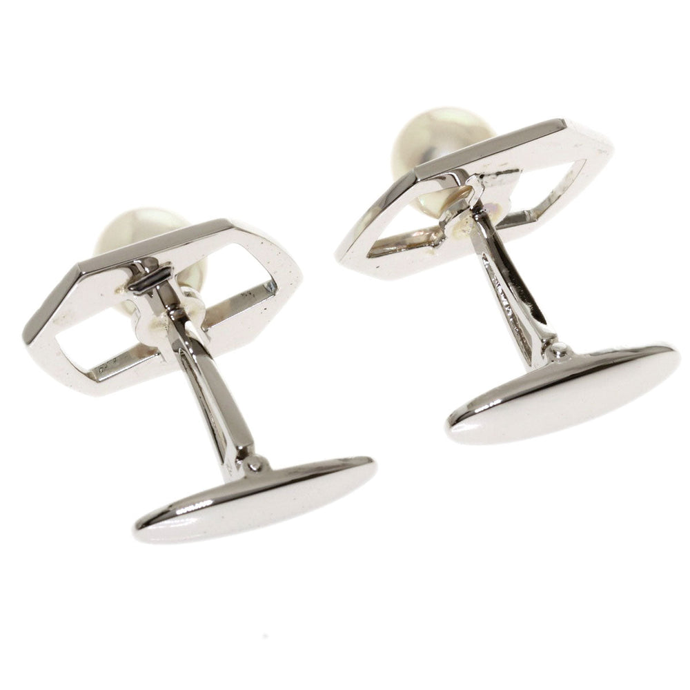 MIKIMOTO cuffs SV Silver Pearl mens Used Authentic