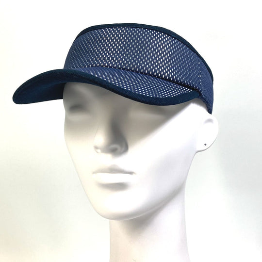 CHANEL Sun visor Nylon Navy Sports CC COCO Mark Women Used Authentic