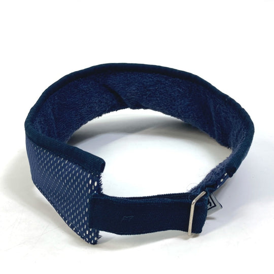 CHANEL Sun visor Nylon Navy Sports CC COCO Mark Women Used Authentic