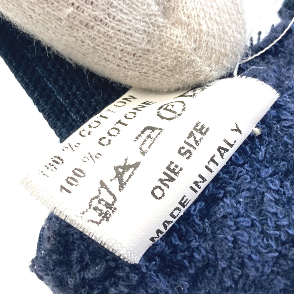 CHANEL Sun visor Nylon Navy Sports CC COCO Mark Women Used Authentic