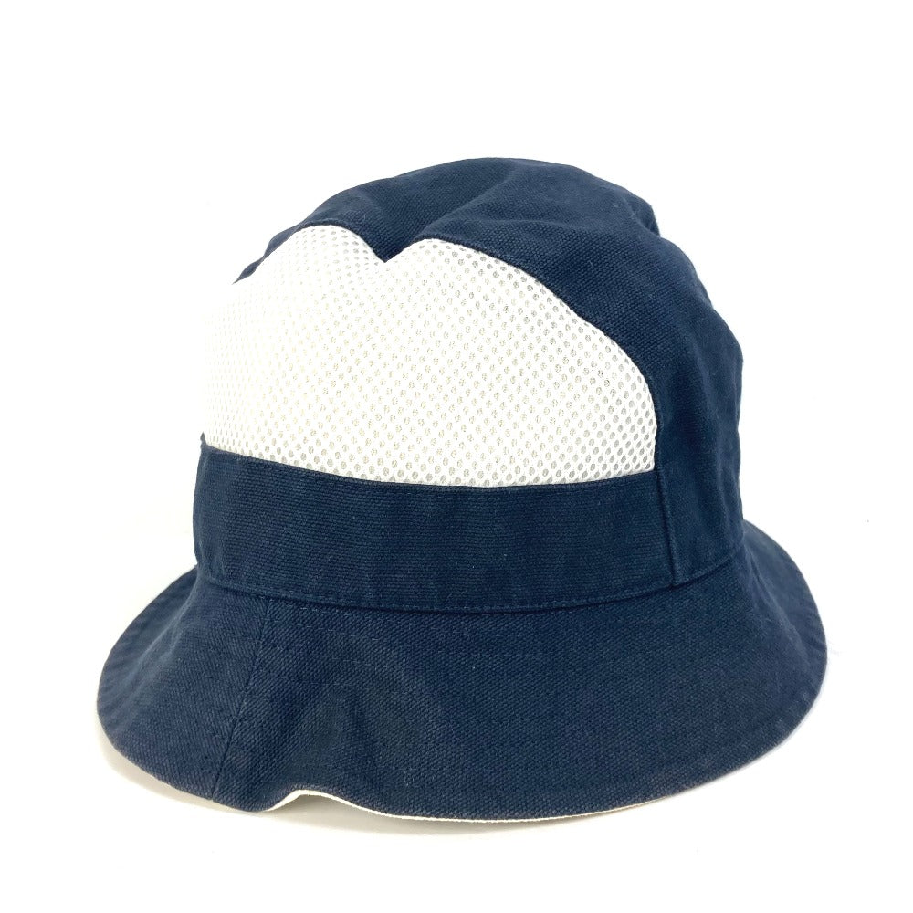 CHANEL hat cotton Dark Navy type sportssports logo Women 37 Used Authentic