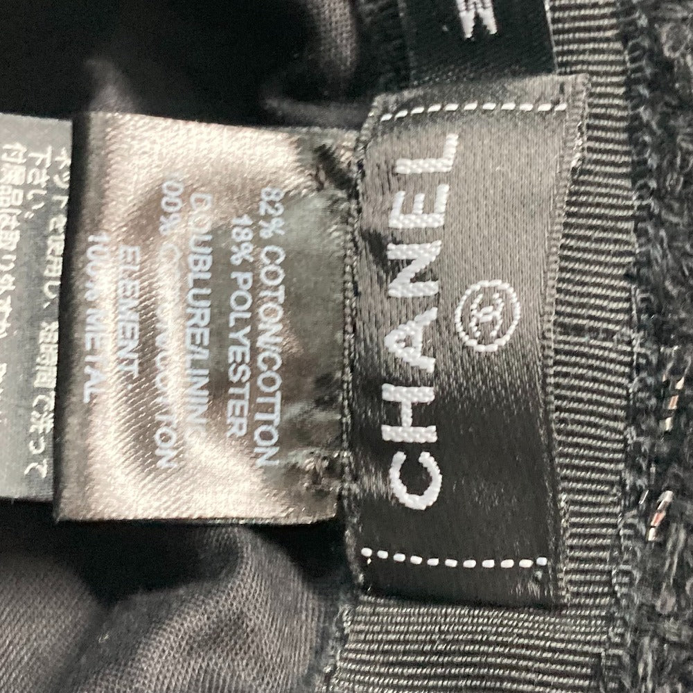 CHANEL hat Cotton, Polyester black 23P Glitter CC COCO Mark Women M Used Authentic
