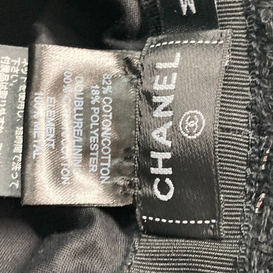 CHANEL hat Cotton, Polyester black 23P Glitter CC COCO Mark Women M Used Authentic