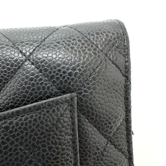 CHANEL Shoulder Bag AP0250 Caviar skin black Matrasse COCO Mark Classic Chain Wallet