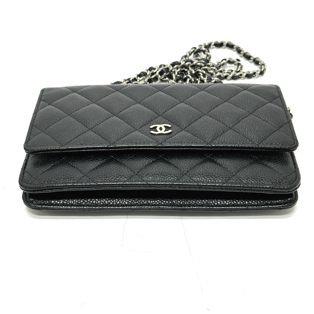 CHANEL Shoulder Bag AP0250 Caviar skin black Matrasse COCO Mark Classic Chain Wallet