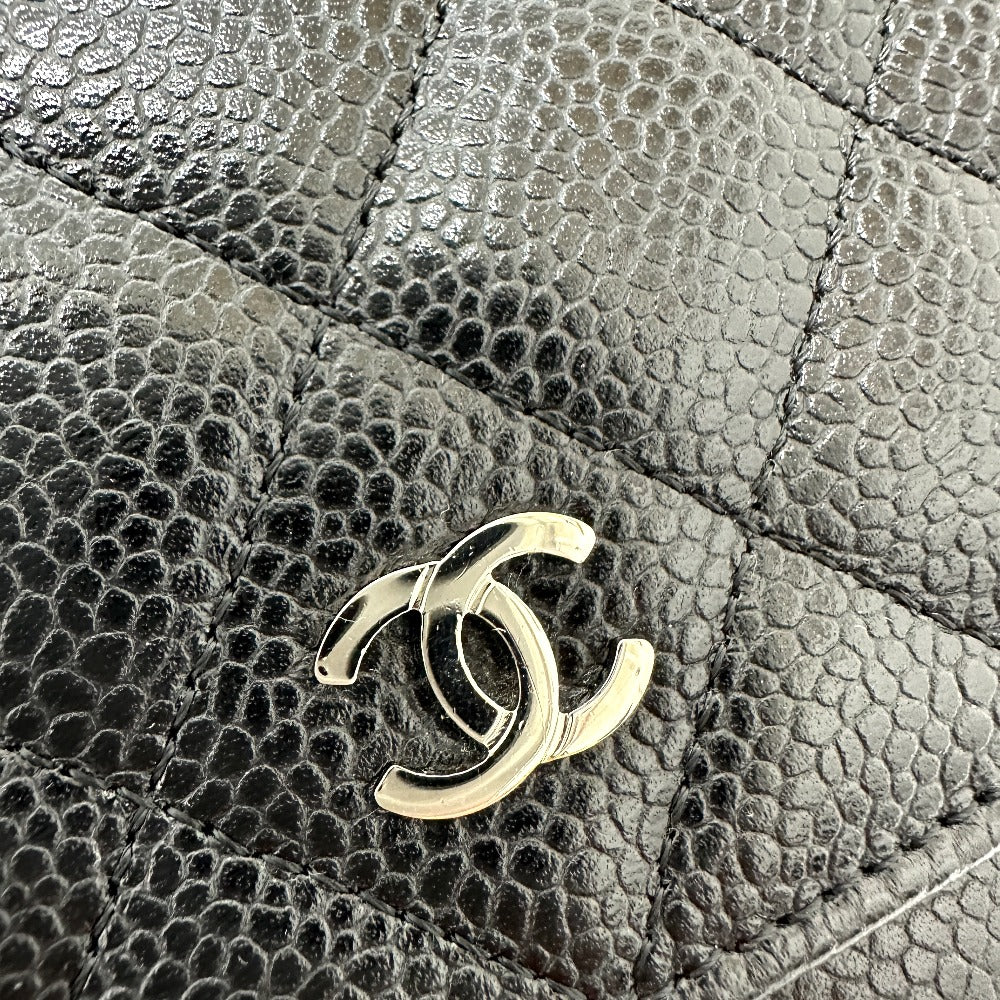 CHANEL Shoulder Bag AP0250 Caviar skin black Matrasse COCO Mark Classic Chain Wallet