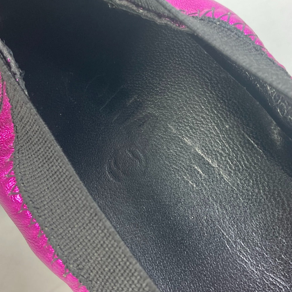 CHANEL pumps leather pink Heel shoes CC COCO Mark Women 36 Used Authentic