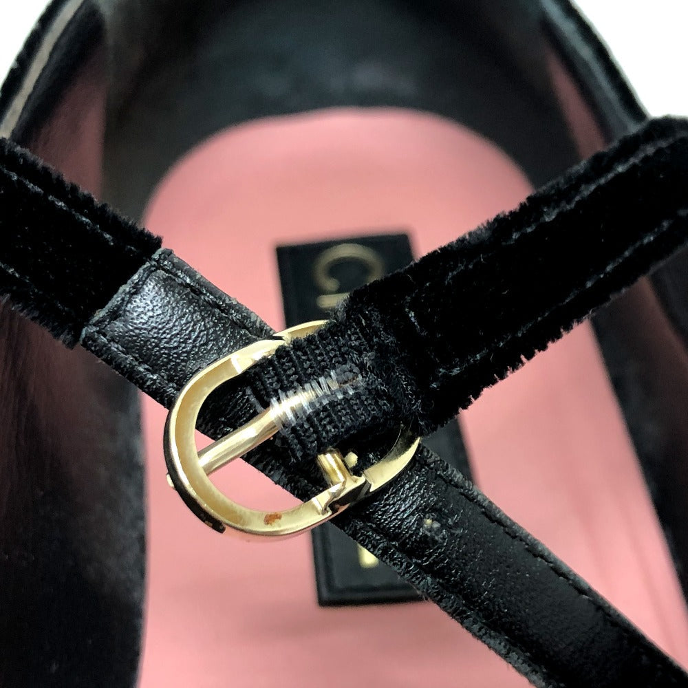CHANEL pumps G39604 Lambskin, Velour pink 22K Merry Jane Women 38 Used Authentic