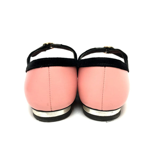CHANEL pumps G39604 Lambskin, Velour pink 22K Merry Jane Women 38 Used Authentic