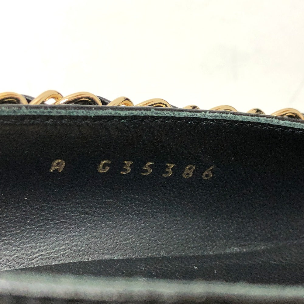 CHANEL pumps G35386 leather black 20C CC COCO Mark Chain 35  1/2C