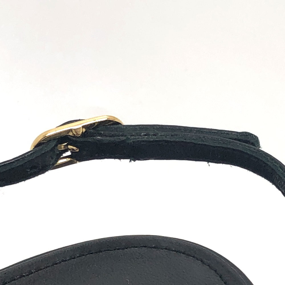 CHANEL pumps G45092 leather black 23A Chain 37 1/2
