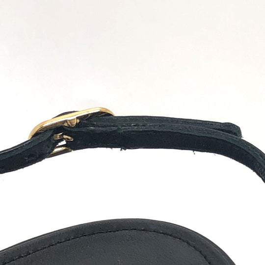 CHANEL pumps G45092 leather black 23A Chain 37 1/2