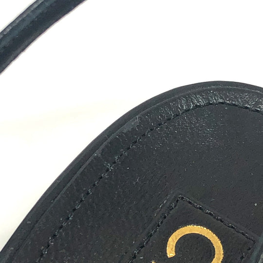 CHANEL pumps G45092 leather black 23A Chain 37 1/2