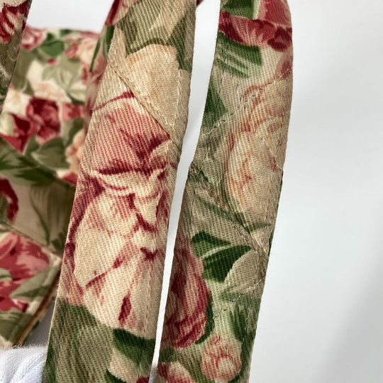 CHANEL Tote Bag canvas pink Floral Flower CC COCO Mark Women Used Authentic