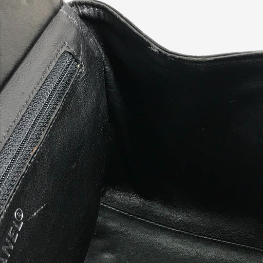 CHANEL Handbag enamel black Tote Bag CC COCO Mark Women Used Authentic