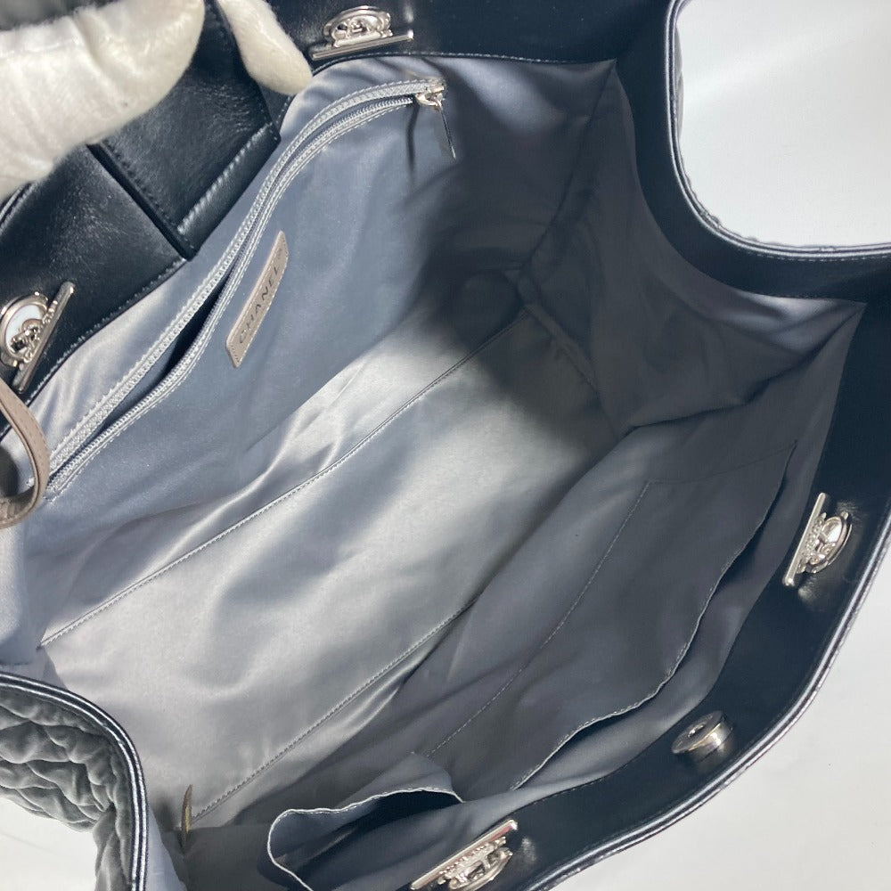 CHANEL Shoulder Bag enamel black CC COCO Mark Shoulder Bag Lipstick Women Used Authentic