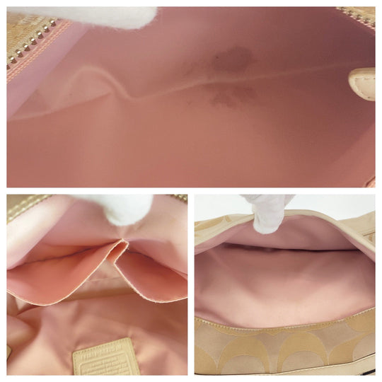 COACH Tote Bag canvas beige Signature