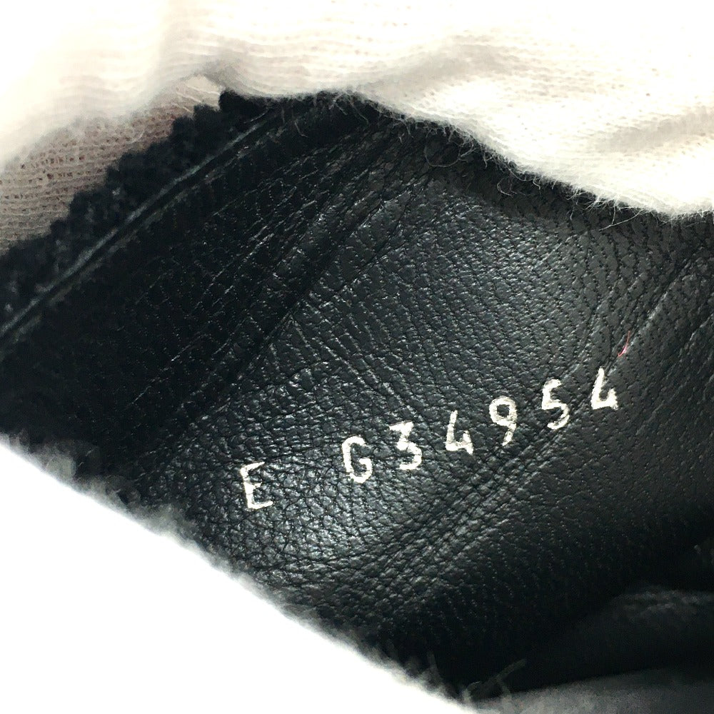 CHANEL boots G34954 velvet black CC COCO Mark Lace up Women 37.5 Used Authentic