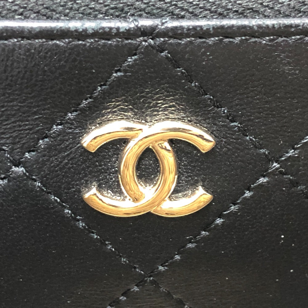 CHANEL Shoulder Bag hemp Beige x black COCO Mark