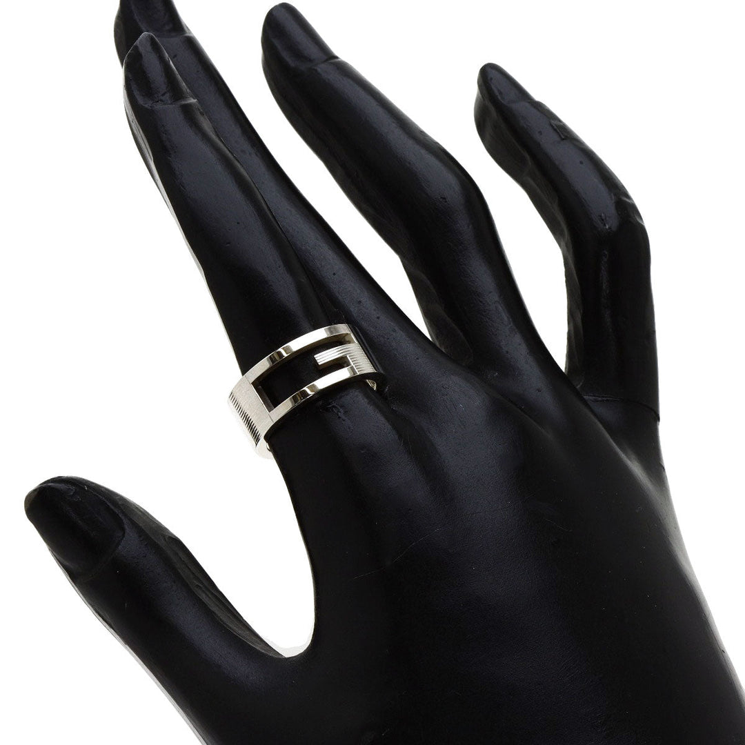 GUCCI Ring SV Silver G logo unused #12 Women Used Authentic