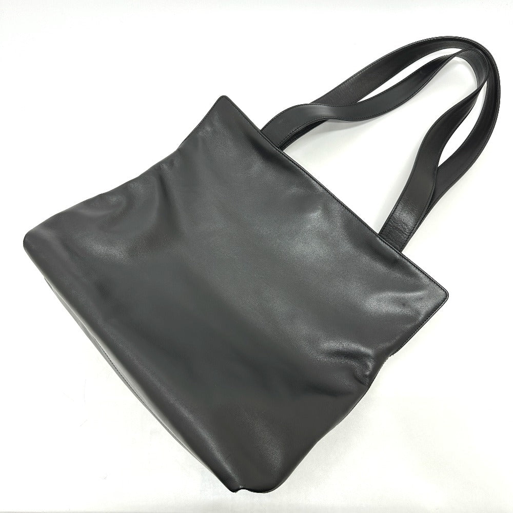 CHANEL Tote Bag lambskin black COCO Mark Women Used Authentic