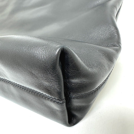CHANEL Tote Bag lambskin black COCO Mark Women Used Authentic